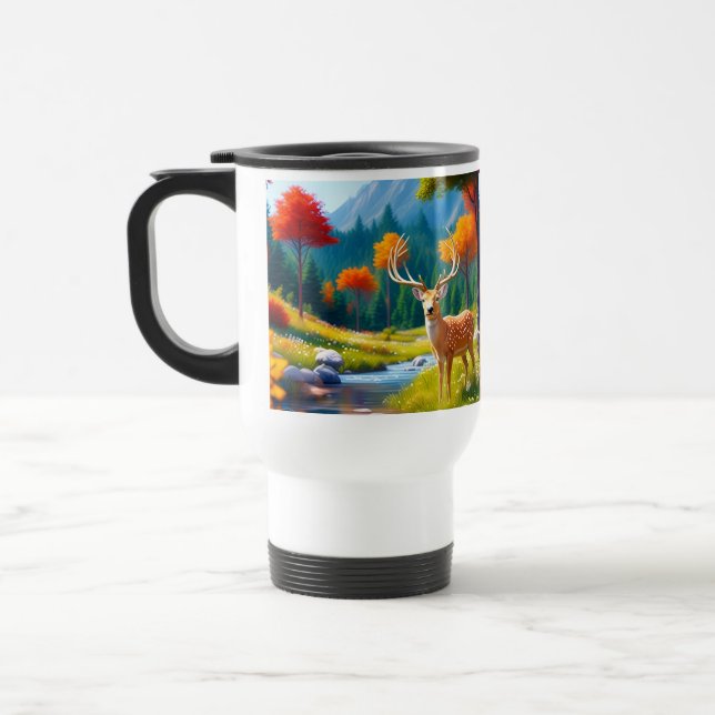 Caneca Térmica Ouro Veado na Floresta-987679 (Esquerda)