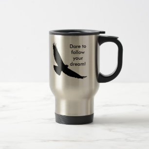 Caneca Térmica Ouse seguir sua silhueta ideal do falcão do vôo