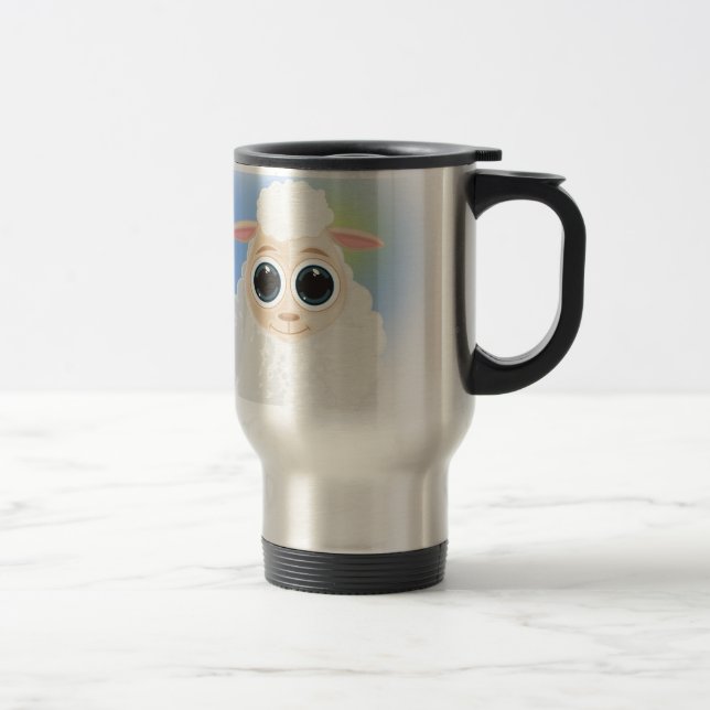 Caneca Térmica Ovelha branca (Direita)