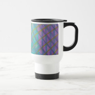 Caneca Térmica P34 Arte Abstrata Colorida Única