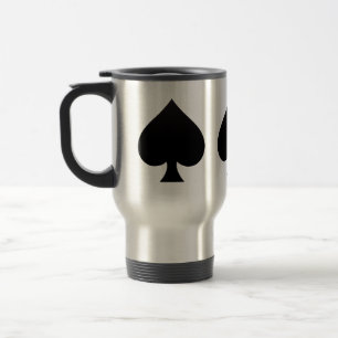 Caneca Térmica Pá Preta - Naipe de Cartas, Poker, Lança