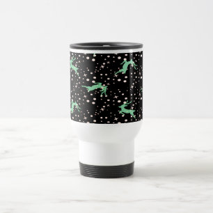 Caneca Térmica Padrão contínuo de veados de Natal 