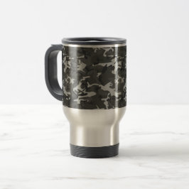 Caneca Térmica Padrão de Camuflagem de cinzas, Padrão Militar, Ex