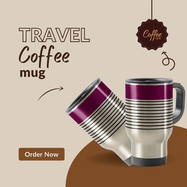 Caneca Térmica Padrão de distribuição de Abstrato de corte (Criador carregado)