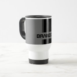 Caneca Térmica Padrão de distribuição de esporte clássico de corr