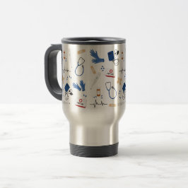 Caneca Térmica Padrão de Enfermeiro Médico Moderno