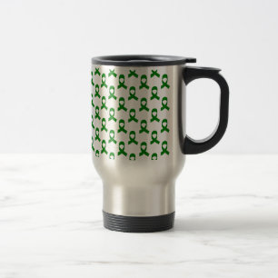 Caneca Térmica Padrão de Faixa Verde