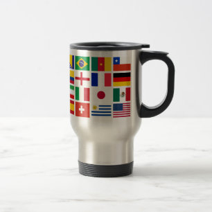 Caneca Térmica Padrão de flags SOCCER 2014