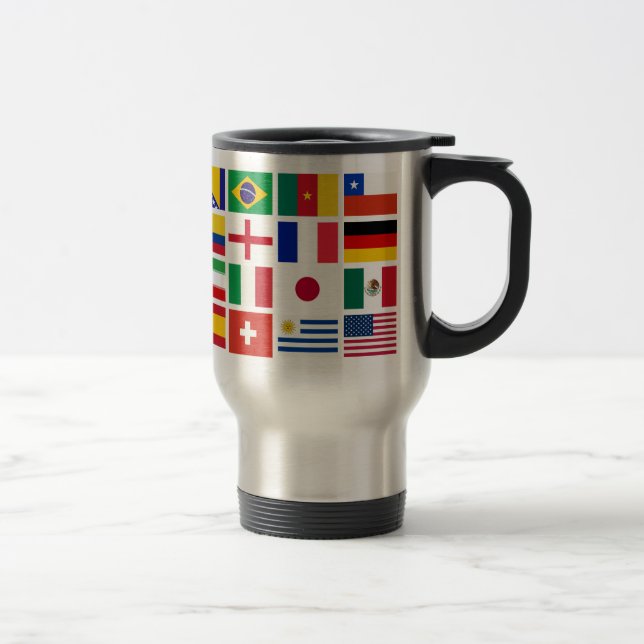 Caneca Térmica Padrão de flags SOCCER 2014 (Direita)