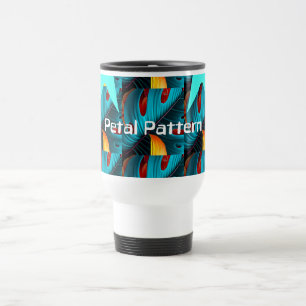 Caneca Térmica Padrão de Folha de Palma Verde