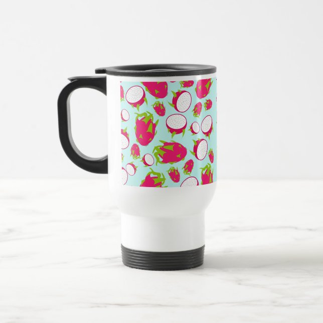 Caneca Térmica Padrão de Fruta do dragão (Esquerda)
