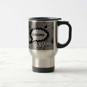 Caneca Térmica Padrão de história em quadrinhos personalizado cin