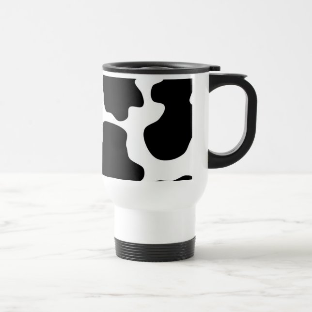 Caneca Térmica Padrão de Impressão de Vaca (Direita)