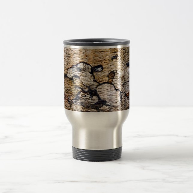 Caneca Térmica Padrão de latido de árvore (Centro)
