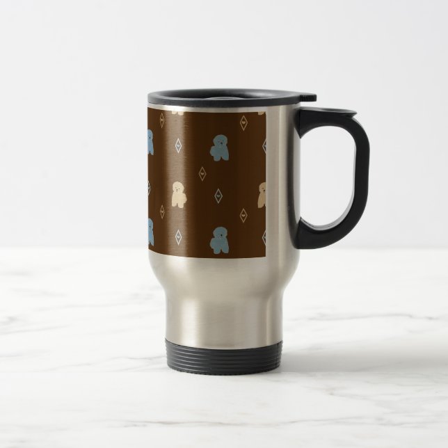 Caneca Térmica Padrão de Lhasa Apso Cão (Direita)