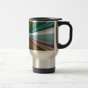 Caneca Térmica Padrão de linhas convergentes dinâmicas