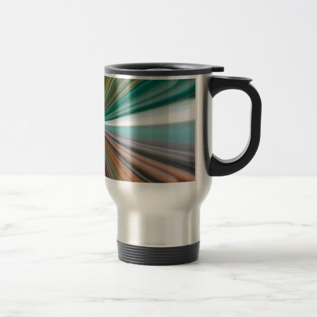 Caneca Térmica Padrão de linhas convergentes dinâmicas (Direita)