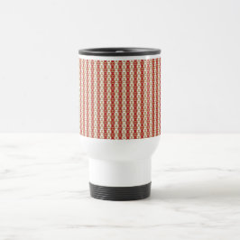 Caneca Térmica Padrão de Listra do Deserto Boho Design