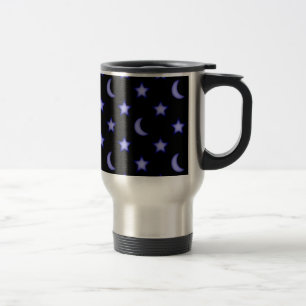 Caneca Térmica Padrão de luas e estrelas