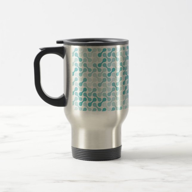 Caneca Térmica padrão de metabola azul (Esquerda)