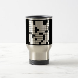 CANECA TÉRMICA PADRÃO DE PADRÃO DE PADRÃO DE PALAVRAS QUEBRA-CABE