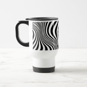 Caneca Térmica Padrão de textura de Impressão de pele zebra-88488