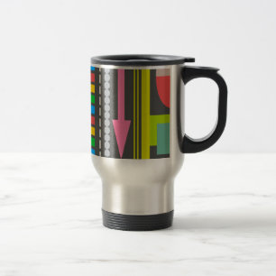 Caneca Térmica Padrão do painel de controle da tecnologia abstrat