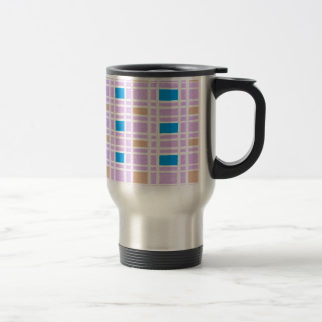 Caneca Térmica Padrão dos quadrados retrorreflectores (Direita)