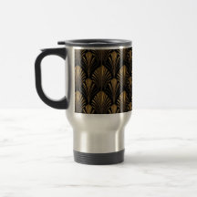 Padrão Dourado Art Déco — Geométrico Vintage Elega