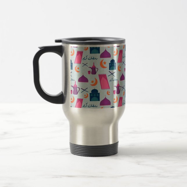 Caneca Térmica Padrão Feliz Ramadão (Esquerda)