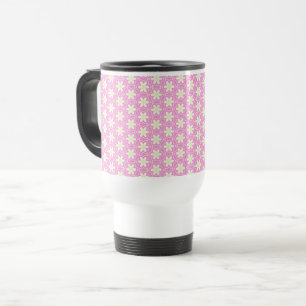 Caneca Térmica Padrão Floral, Padrão De Flores, Visitas, Rosa