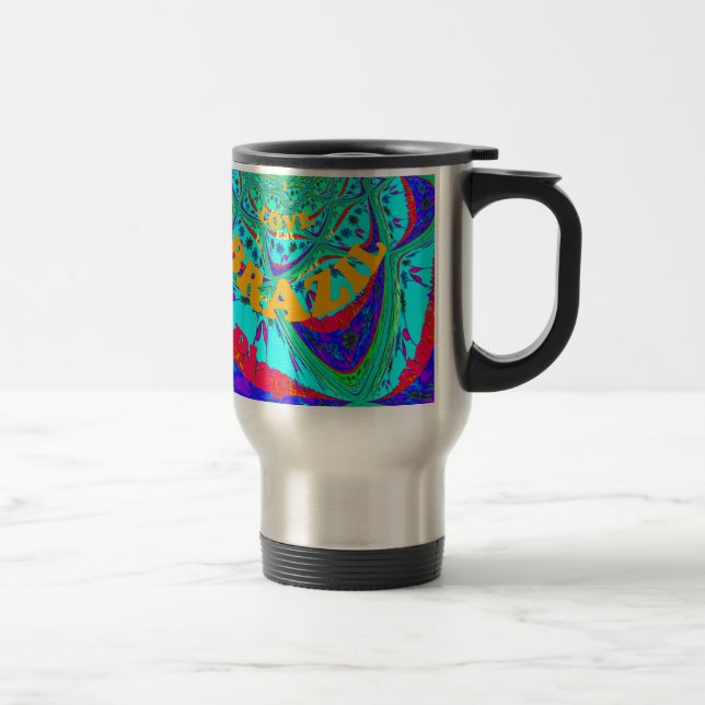 Caneca Térmica Padrão Floral Vibrante: O Ama De Homenagem Brasile (Direita)