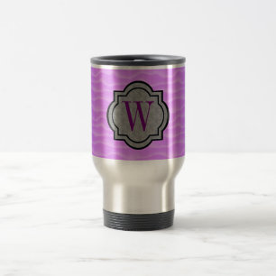 Caneca Térmica Padrão Monograma Purple Dunes