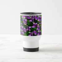 Padrão Mosaico Violeta Violeta de Madeira de Flor 