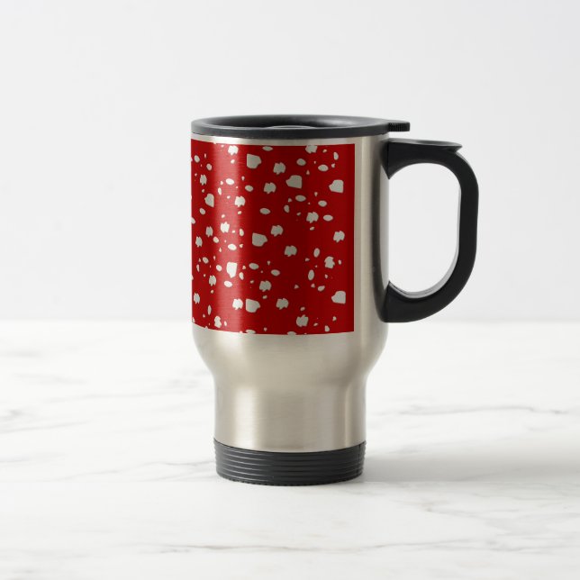 Caneca Térmica padrão ponto com toadstool vermelha (Direita)