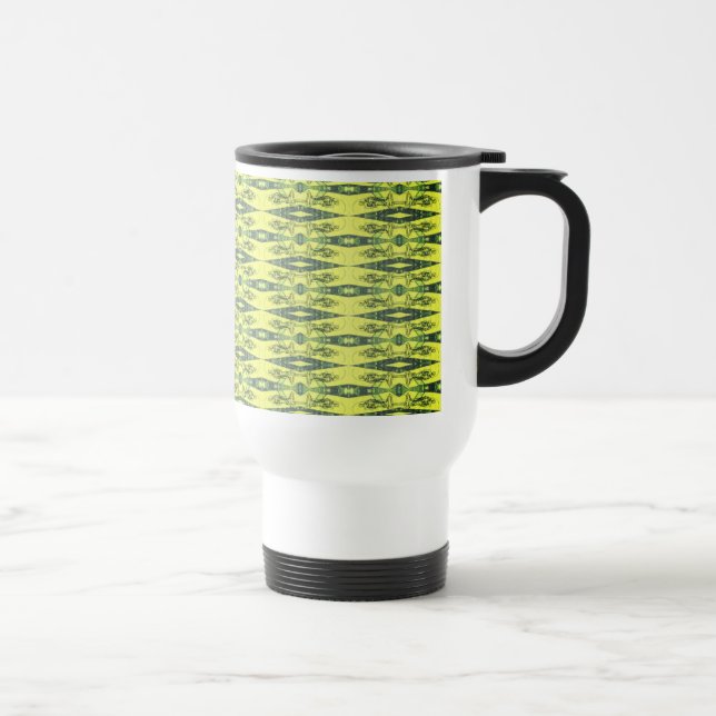 Caneca Térmica Padrão preto e amarelo (Direita)