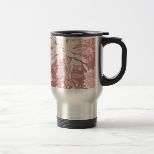 Caneca Térmica padrões de flora rosa-primavera