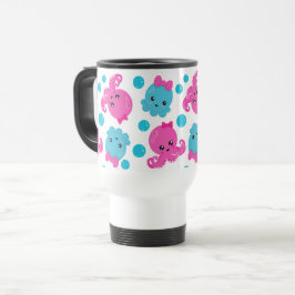 Caneca Térmica Padrões de Octopus, Octopus Cute, Animais do Mar