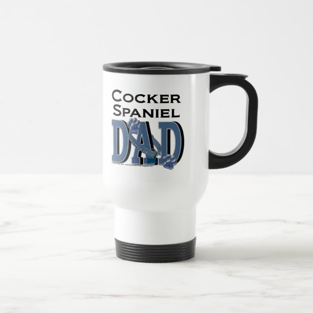 Caneca Térmica PAI de cocker spaniel (Direita)