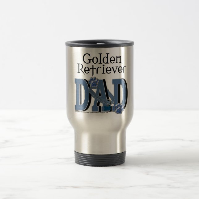 Caneca Térmica Pai do golden retriever (Centro)