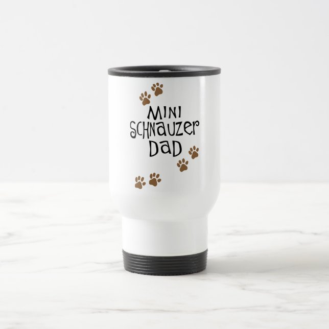 Caneca Térmica Pai do Schnauzer diminuto (Centro)