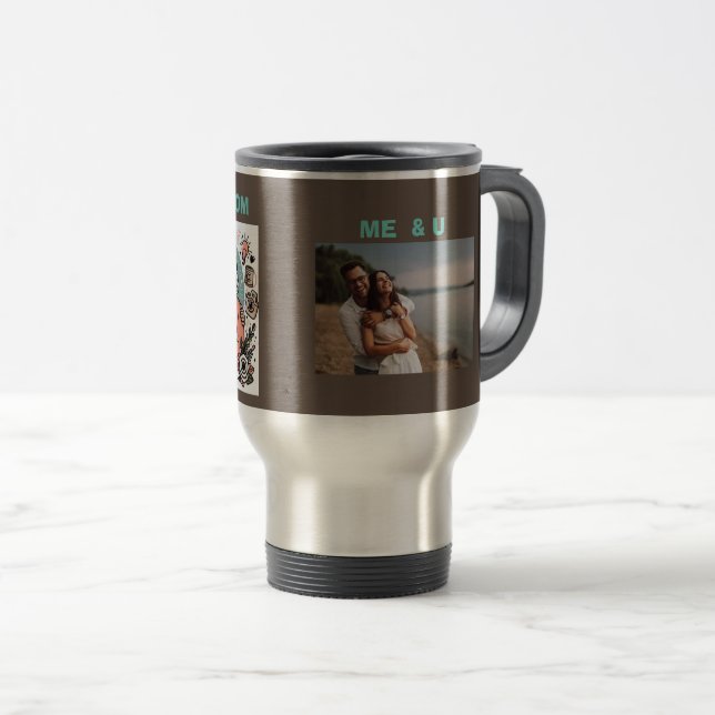 CANECA TÉRMICA PAI E MÃE ME E U (Frente Esquerda)