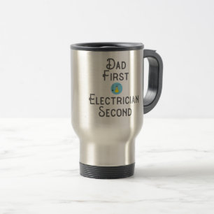 Caneca Térmica Pai eletricista Dando Primeiro Presente Eletrônico