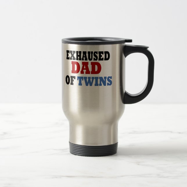 Caneca Térmica Pai engraçado de gêmeos (Direita)