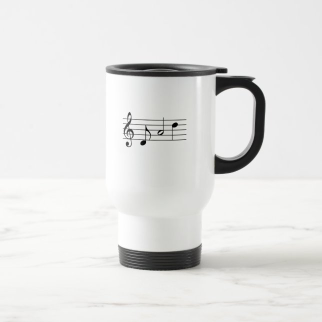 Caneca Térmica Pai escrito em notas de música (Direita)
