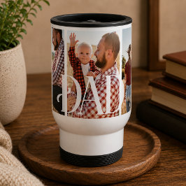Caneca Térmica Pai Estabeleceu Foto Personalizada da Família