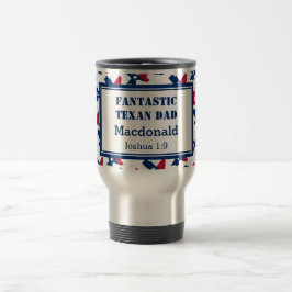 Caneca Térmica PAI FANTÁSTICO DE TEXANO dia de os pais Personaliz