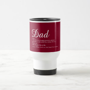 Caneca Térmica Pai Pai Pai Papa Definição Script Borgonha