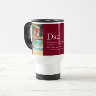 Caneca Térmica Pai Papai Padre Papa Definição 4 Foto Burgundy