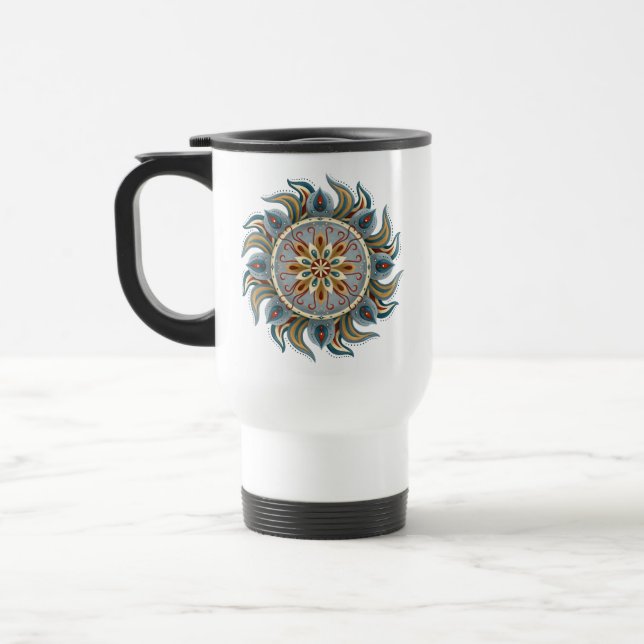 Caneca Térmica Painterly Mandala (Esquerda)